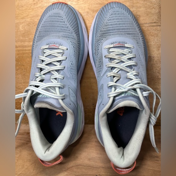 Hoka One One Bondi 7 CUSHIONED Womens Size 9.5 Running Shoes Sneakers Blue Fog - Picture 7 of 12